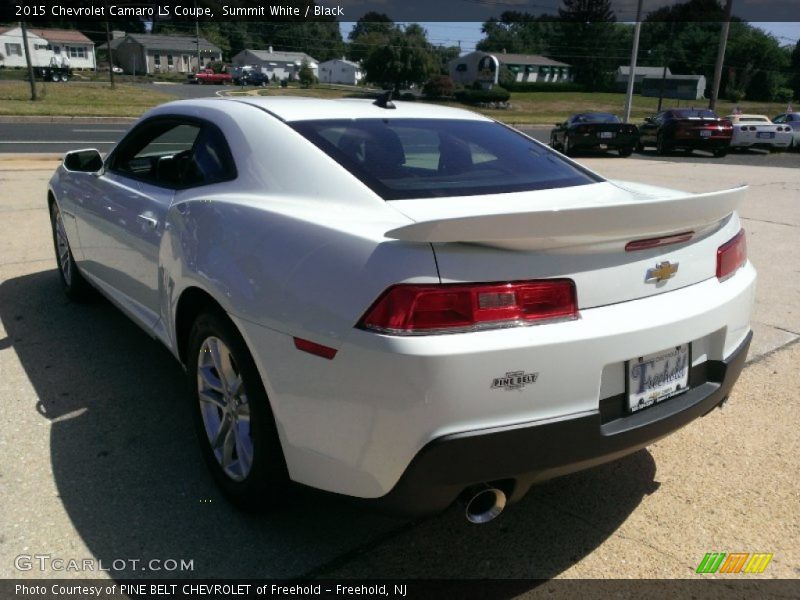 Summit White / Black 2015 Chevrolet Camaro LS Coupe