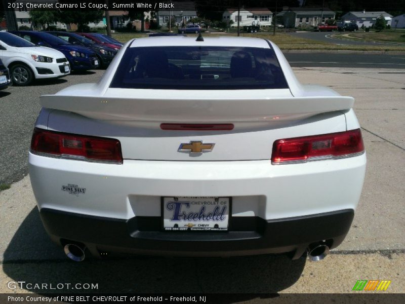 Summit White / Black 2015 Chevrolet Camaro LS Coupe