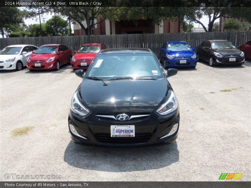 Ultra Black / Gray 2014 Hyundai Accent GLS 4 Door