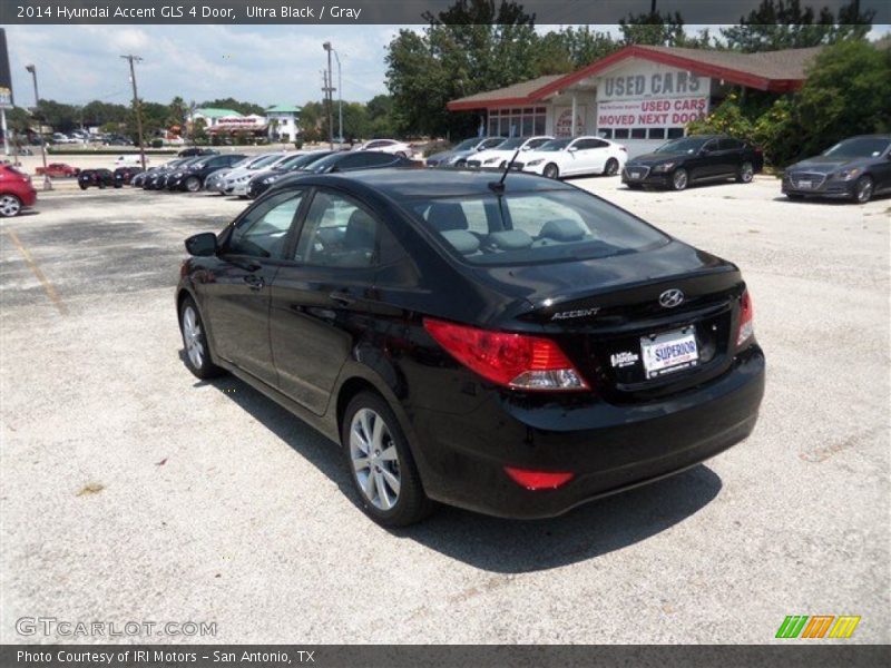 Ultra Black / Gray 2014 Hyundai Accent GLS 4 Door