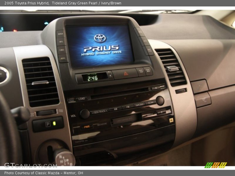 Tideland Gray Green Pearl / Ivory/Brown 2005 Toyota Prius Hybrid
