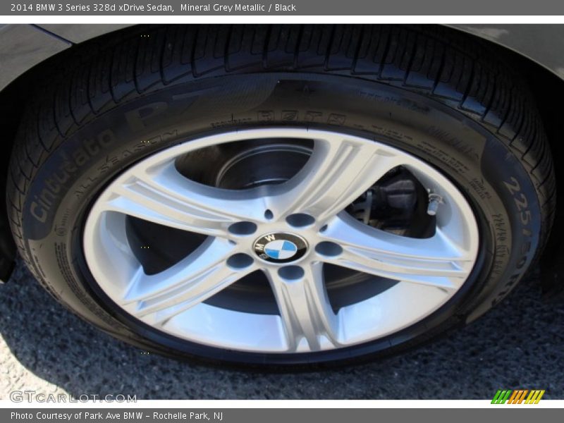 Mineral Grey Metallic / Black 2014 BMW 3 Series 328d xDrive Sedan