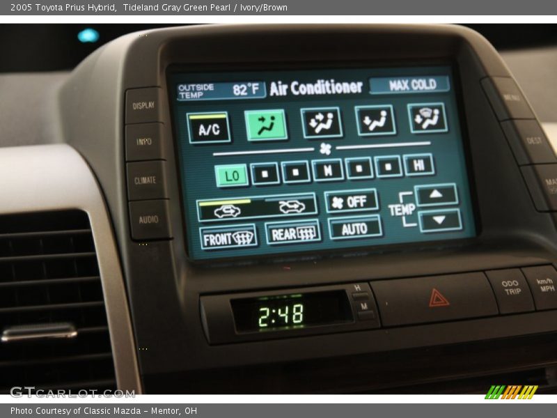 Tideland Gray Green Pearl / Ivory/Brown 2005 Toyota Prius Hybrid