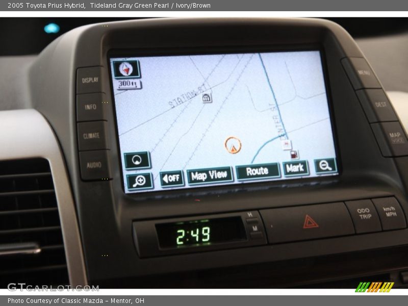 Tideland Gray Green Pearl / Ivory/Brown 2005 Toyota Prius Hybrid