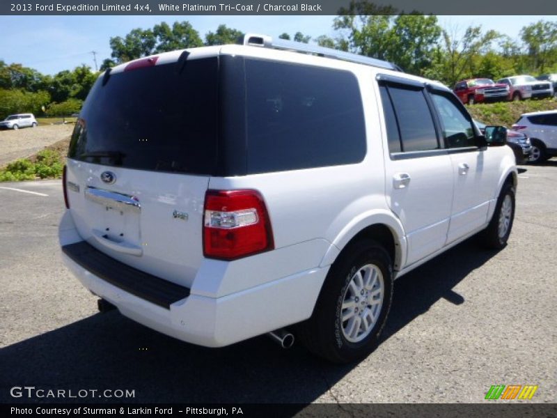 White Platinum Tri-Coat / Charcoal Black 2013 Ford Expedition Limited 4x4