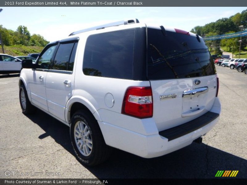 White Platinum Tri-Coat / Charcoal Black 2013 Ford Expedition Limited 4x4