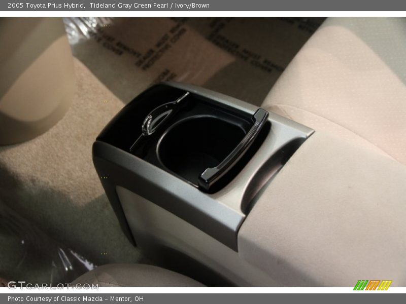 Tideland Gray Green Pearl / Ivory/Brown 2005 Toyota Prius Hybrid