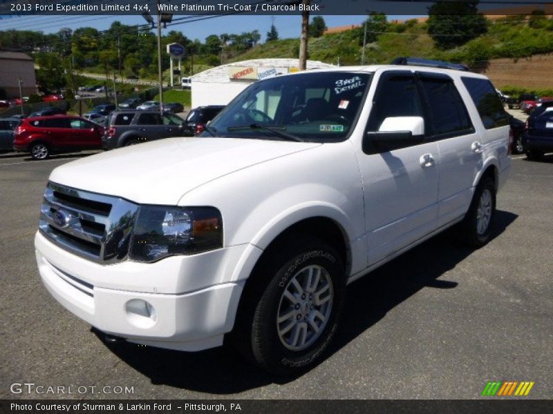 White Platinum Tri-Coat / Charcoal Black 2013 Ford Expedition Limited 4x4