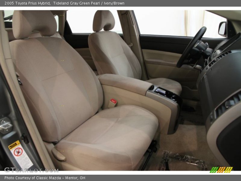 Tideland Gray Green Pearl / Ivory/Brown 2005 Toyota Prius Hybrid