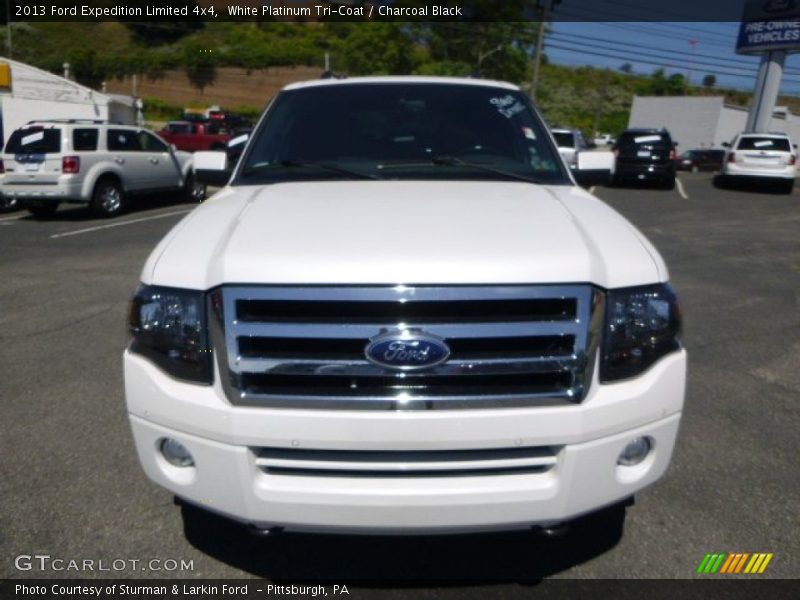White Platinum Tri-Coat / Charcoal Black 2013 Ford Expedition Limited 4x4