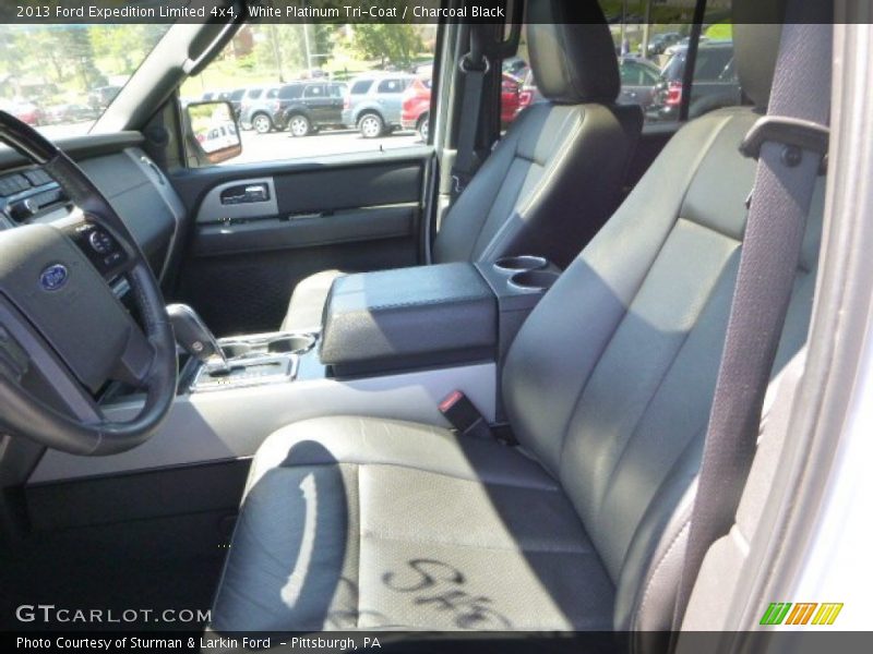 White Platinum Tri-Coat / Charcoal Black 2013 Ford Expedition Limited 4x4