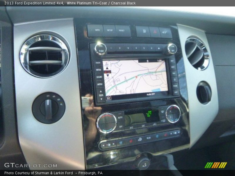 White Platinum Tri-Coat / Charcoal Black 2013 Ford Expedition Limited 4x4