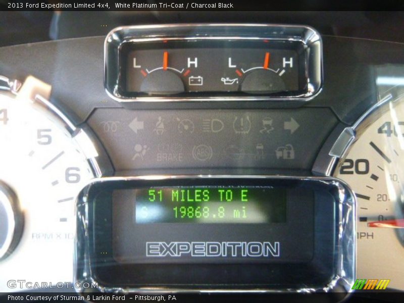White Platinum Tri-Coat / Charcoal Black 2013 Ford Expedition Limited 4x4