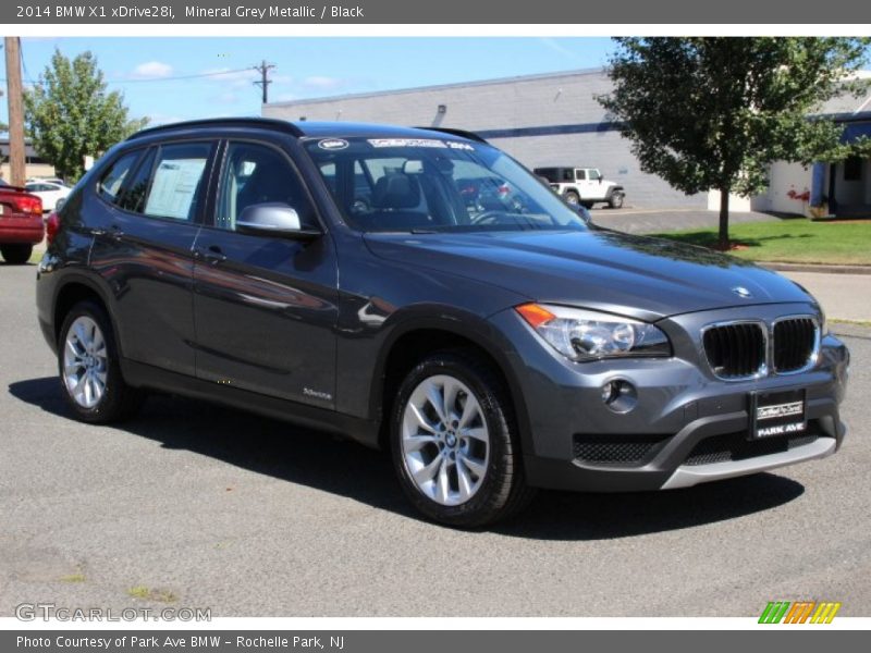 Mineral Grey Metallic / Black 2014 BMW X1 xDrive28i