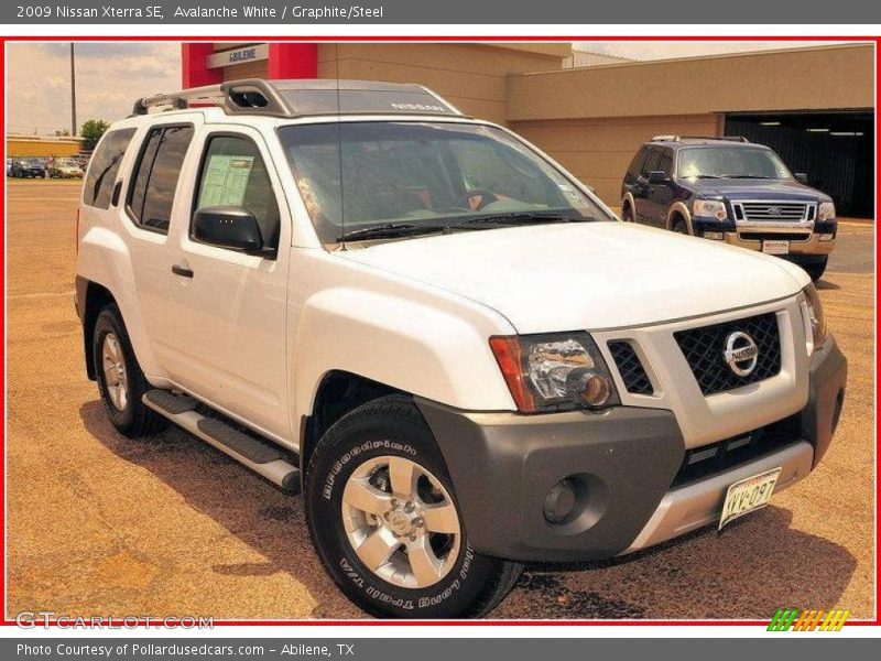 Avalanche White / Graphite/Steel 2009 Nissan Xterra SE