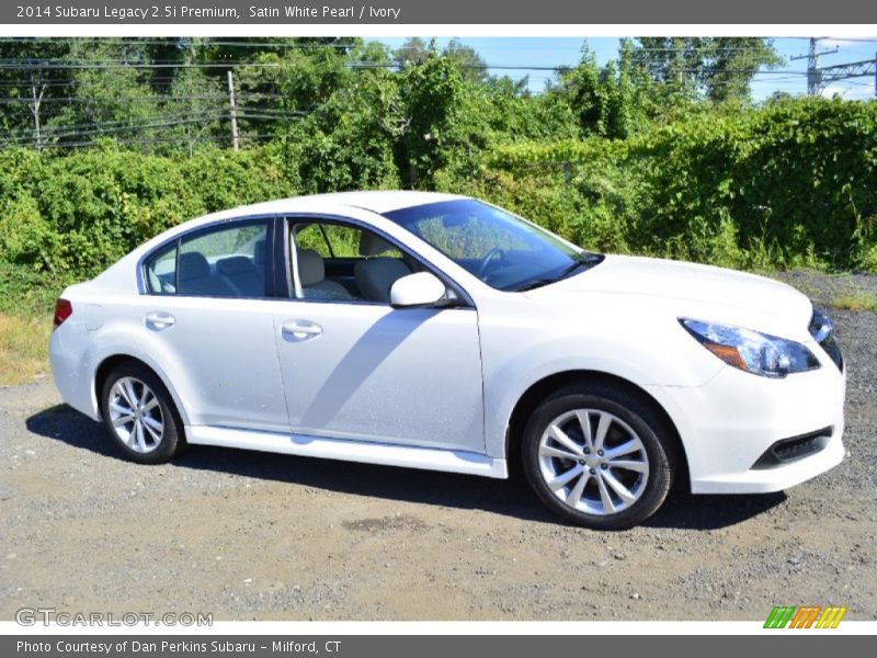 Satin White Pearl / Ivory 2014 Subaru Legacy 2.5i Premium
