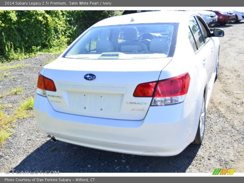 Satin White Pearl / Ivory 2014 Subaru Legacy 2.5i Premium