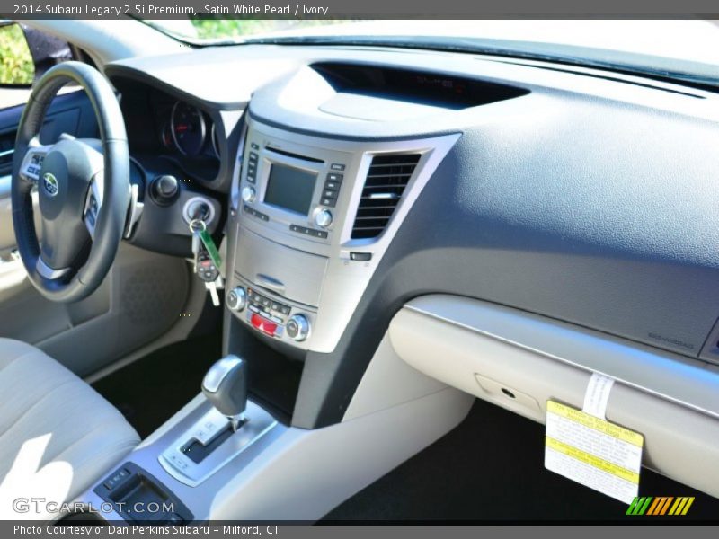 Satin White Pearl / Ivory 2014 Subaru Legacy 2.5i Premium
