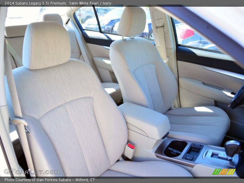 Satin White Pearl / Ivory 2014 Subaru Legacy 2.5i Premium