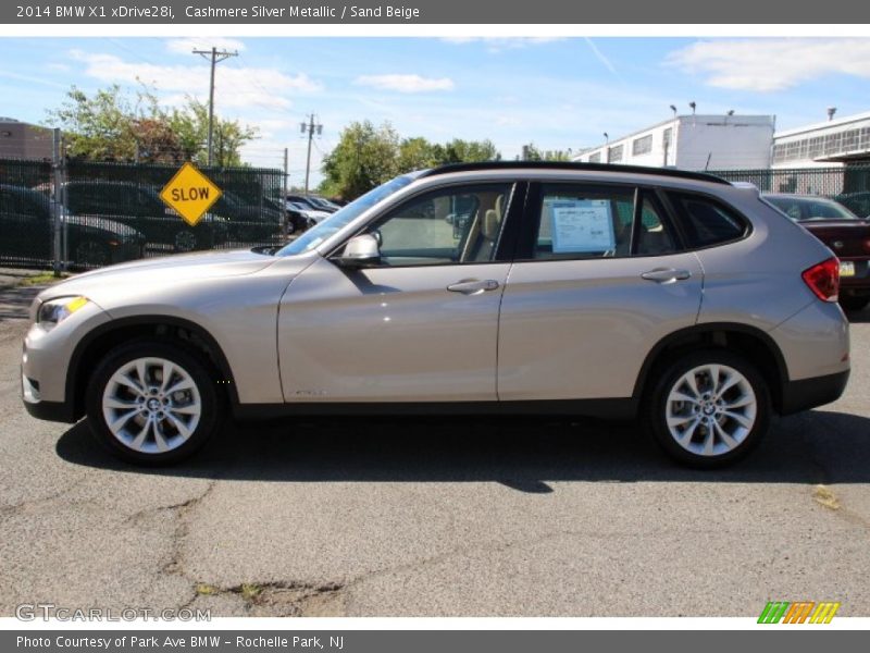 Cashmere Silver Metallic / Sand Beige 2014 BMW X1 xDrive28i