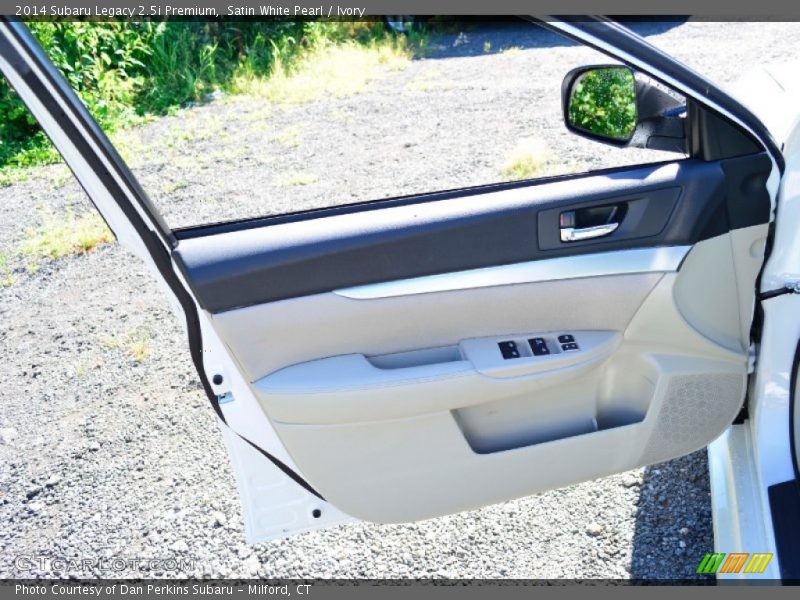 Satin White Pearl / Ivory 2014 Subaru Legacy 2.5i Premium