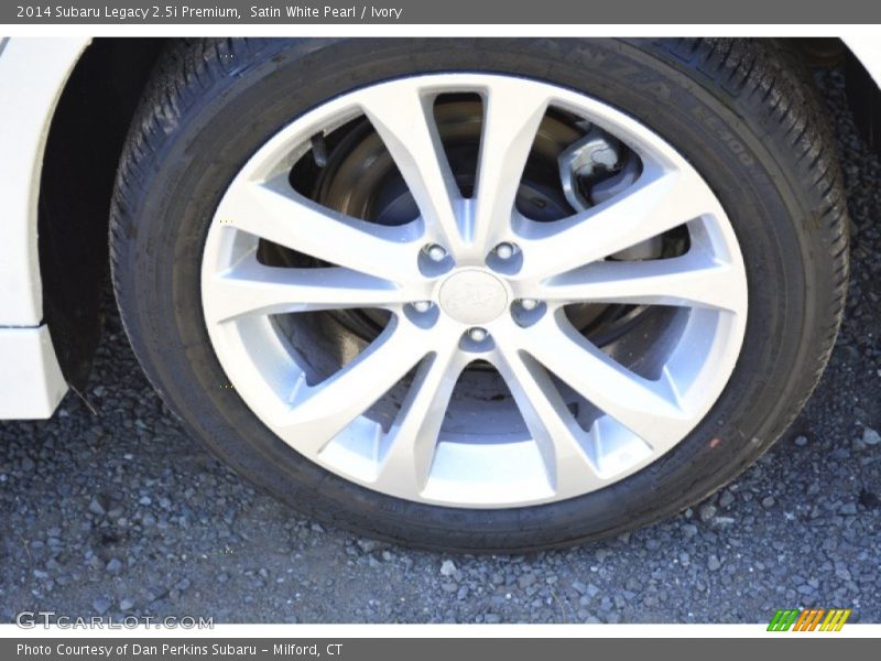 Satin White Pearl / Ivory 2014 Subaru Legacy 2.5i Premium