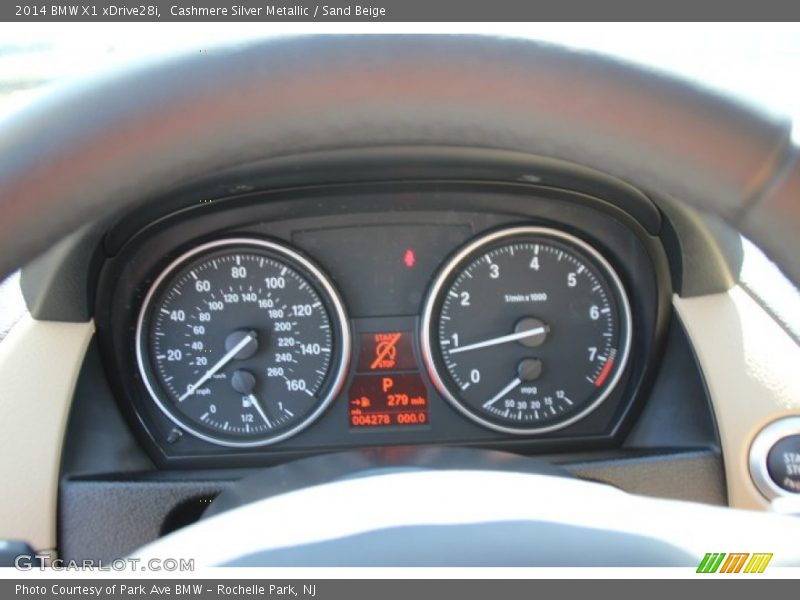 Cashmere Silver Metallic / Sand Beige 2014 BMW X1 xDrive28i