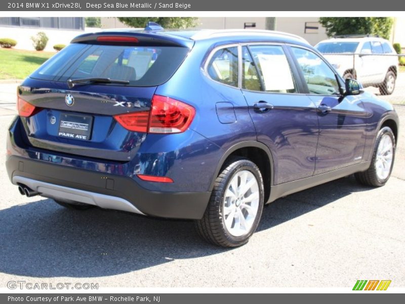 Deep Sea Blue Metallic / Sand Beige 2014 BMW X1 xDrive28i