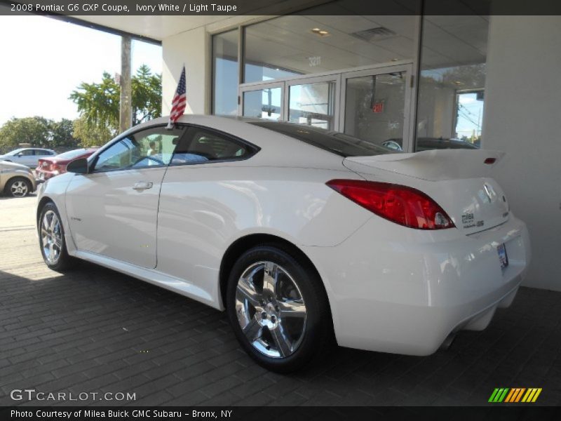 Ivory White / Light Taupe 2008 Pontiac G6 GXP Coupe