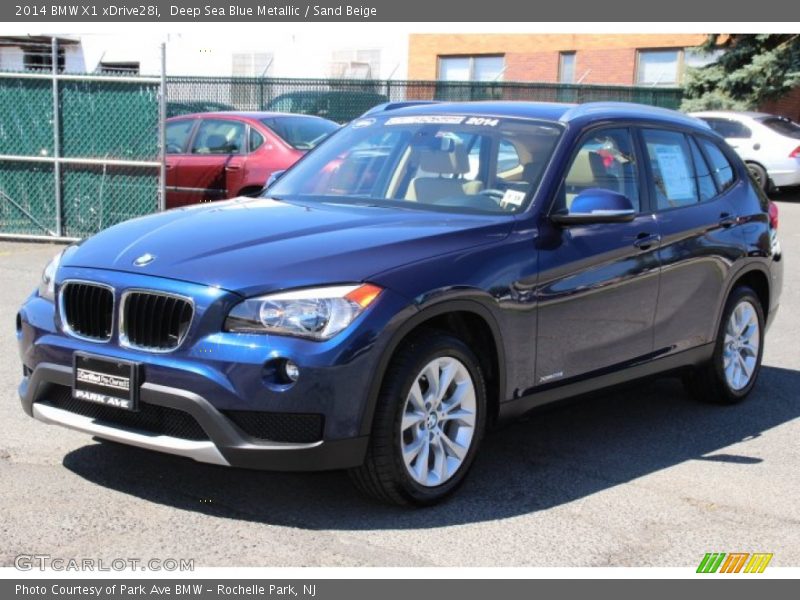 Deep Sea Blue Metallic / Sand Beige 2014 BMW X1 xDrive28i