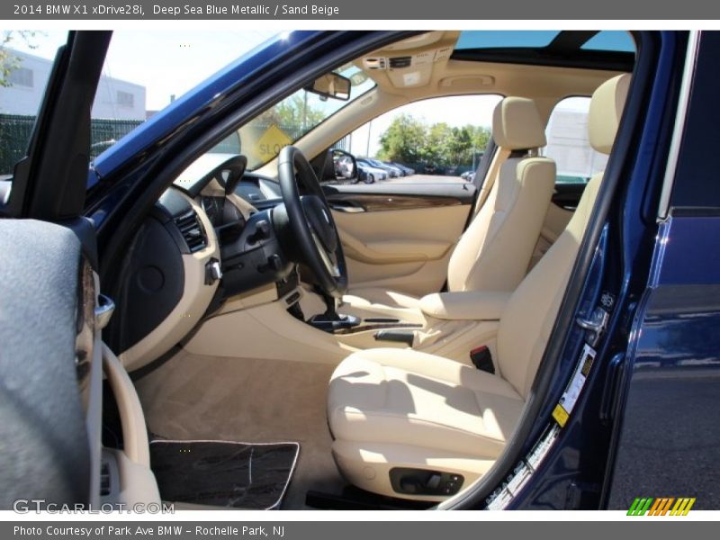 Deep Sea Blue Metallic / Sand Beige 2014 BMW X1 xDrive28i