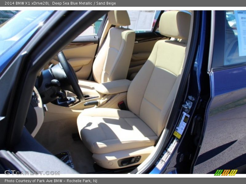 Deep Sea Blue Metallic / Sand Beige 2014 BMW X1 xDrive28i