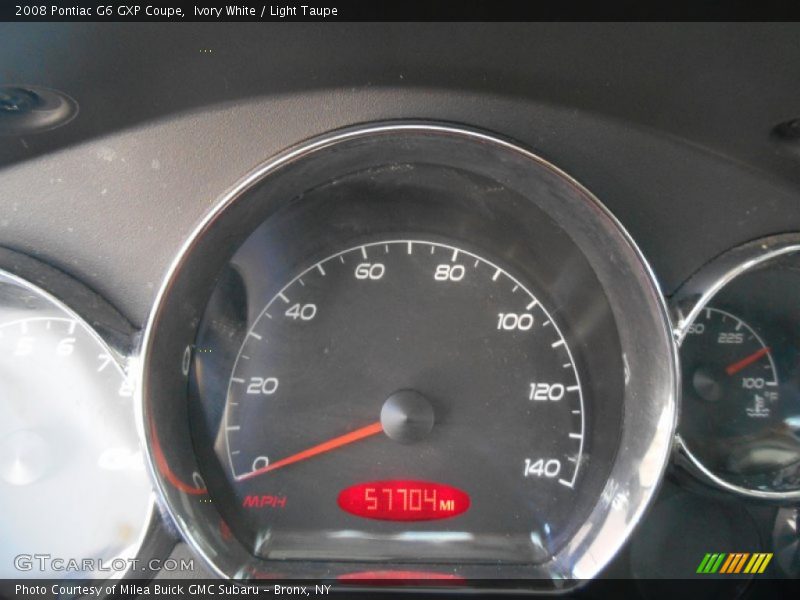 Ivory White / Light Taupe 2008 Pontiac G6 GXP Coupe