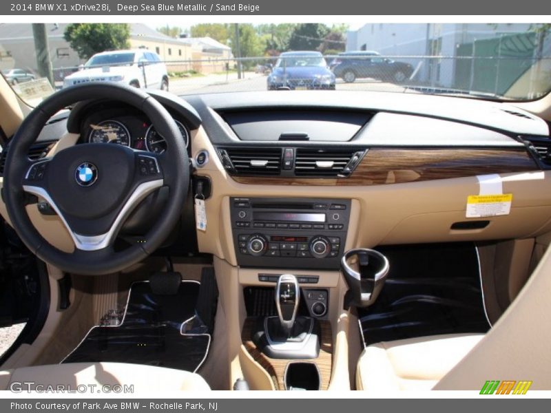 Deep Sea Blue Metallic / Sand Beige 2014 BMW X1 xDrive28i