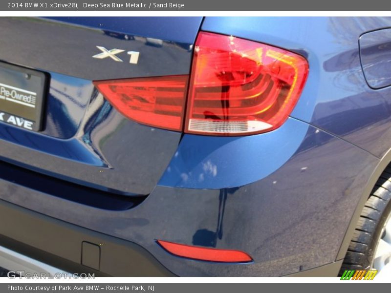 Deep Sea Blue Metallic / Sand Beige 2014 BMW X1 xDrive28i