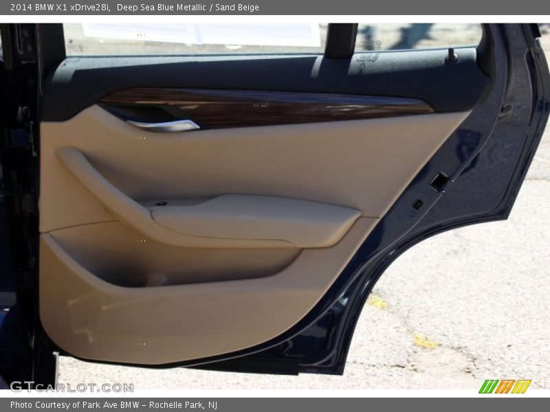 Deep Sea Blue Metallic / Sand Beige 2014 BMW X1 xDrive28i
