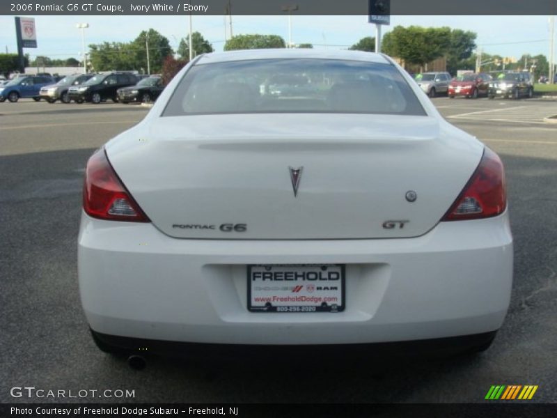 Ivory White / Ebony 2006 Pontiac G6 GT Coupe