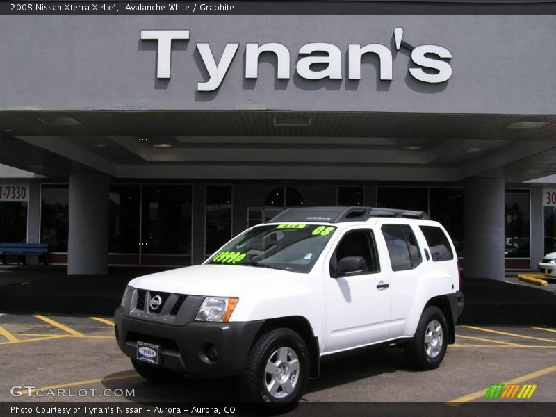 Avalanche White / Graphite 2008 Nissan Xterra X 4x4