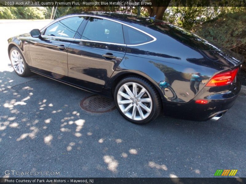 Moonlight Blue Metallic / Nougat Brown 2013 Audi A7 3.0T quattro Premium Plus