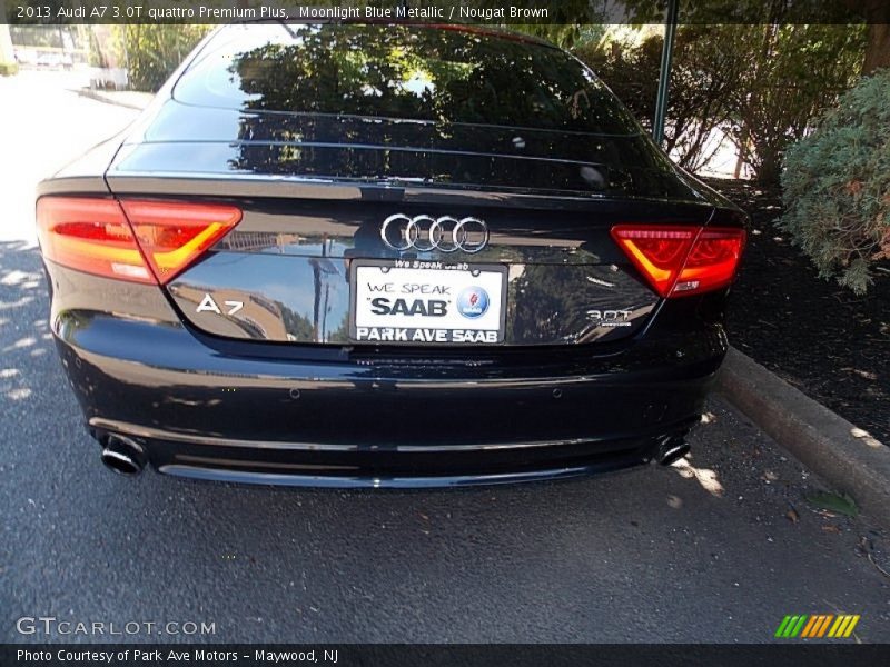 Moonlight Blue Metallic / Nougat Brown 2013 Audi A7 3.0T quattro Premium Plus