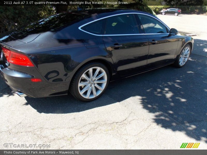 Moonlight Blue Metallic / Nougat Brown 2013 Audi A7 3.0T quattro Premium Plus