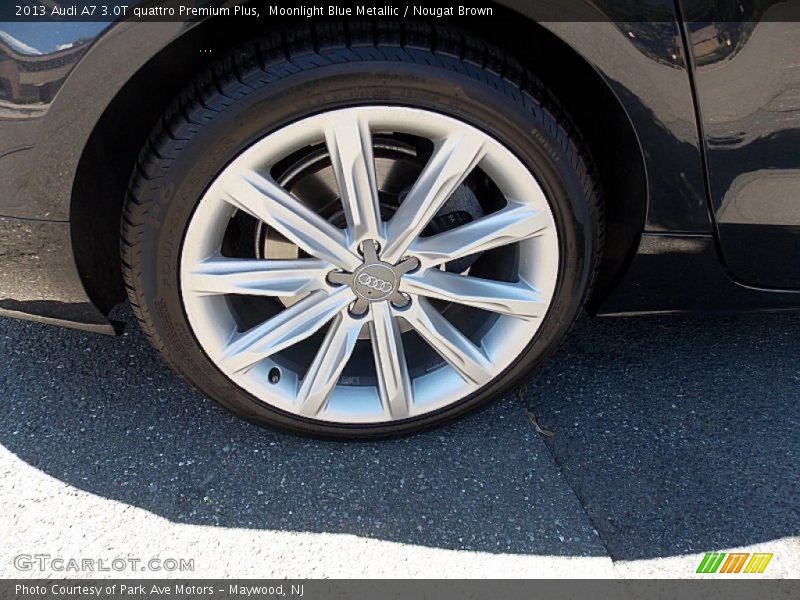Moonlight Blue Metallic / Nougat Brown 2013 Audi A7 3.0T quattro Premium Plus