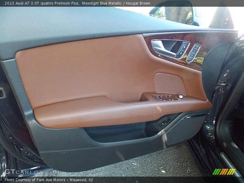 Moonlight Blue Metallic / Nougat Brown 2013 Audi A7 3.0T quattro Premium Plus