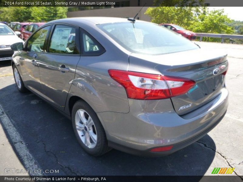 Sterling Gray / Medium Light Stone 2014 Ford Focus SE Sedan