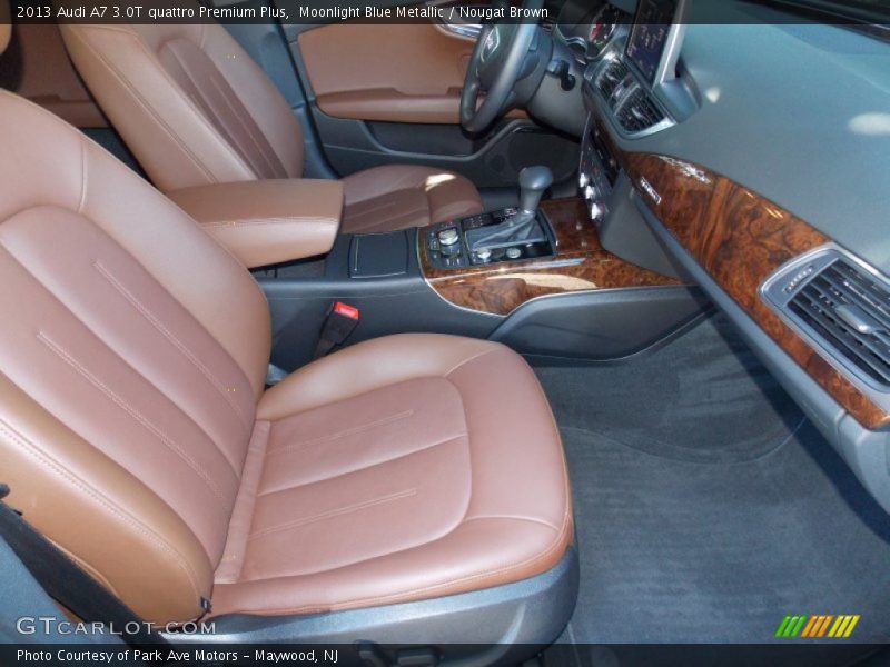 Moonlight Blue Metallic / Nougat Brown 2013 Audi A7 3.0T quattro Premium Plus
