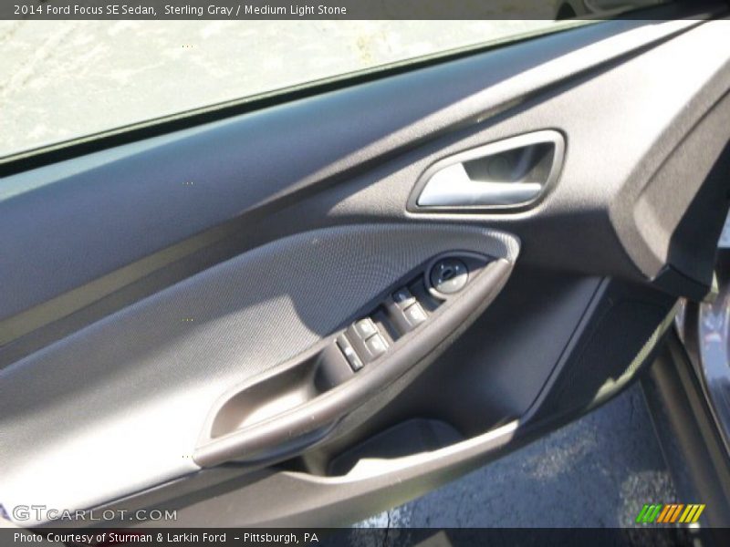 Sterling Gray / Medium Light Stone 2014 Ford Focus SE Sedan