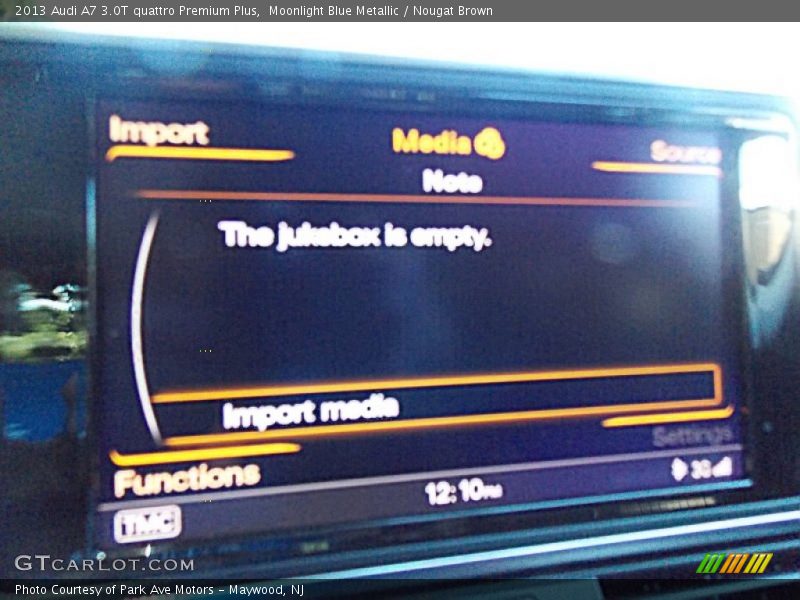 Moonlight Blue Metallic / Nougat Brown 2013 Audi A7 3.0T quattro Premium Plus