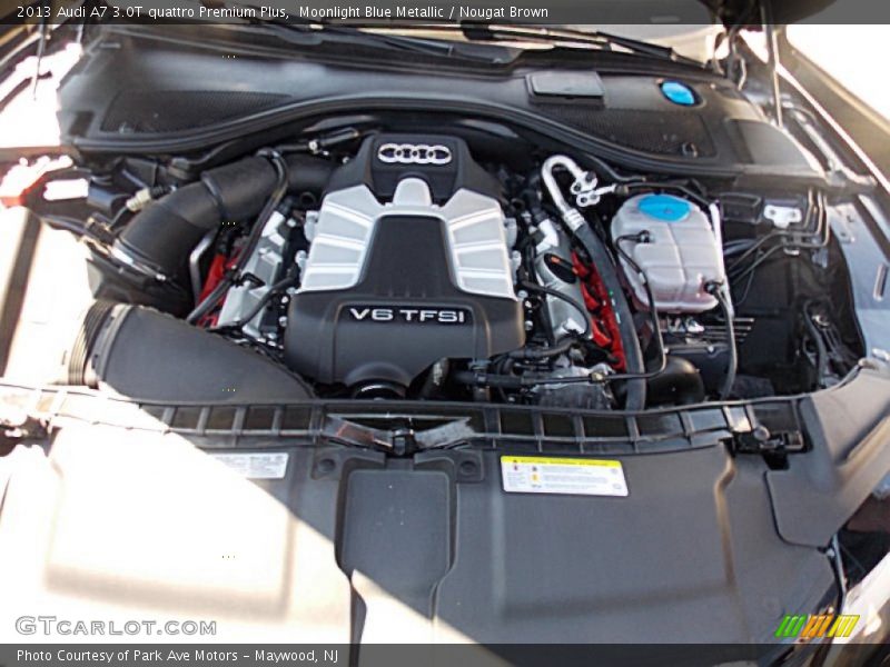 Moonlight Blue Metallic / Nougat Brown 2013 Audi A7 3.0T quattro Premium Plus