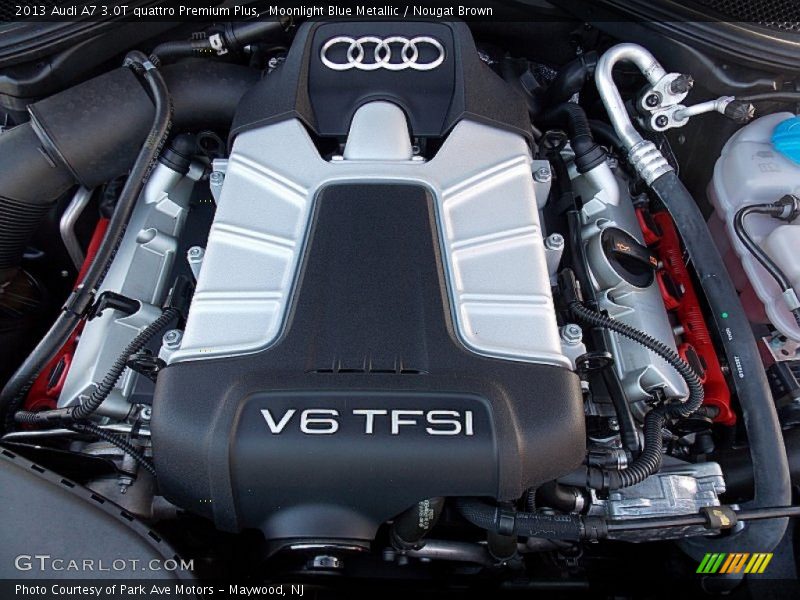 Moonlight Blue Metallic / Nougat Brown 2013 Audi A7 3.0T quattro Premium Plus