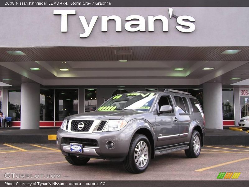 Storm Gray / Graphite 2008 Nissan Pathfinder LE V8 4x4